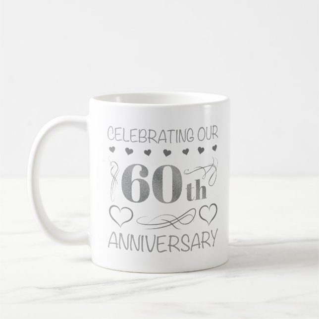 Mug Célébration de notre 60e anniversaire (Gauche)