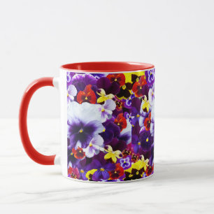 Mug Célébration De Pansies Multinolores,