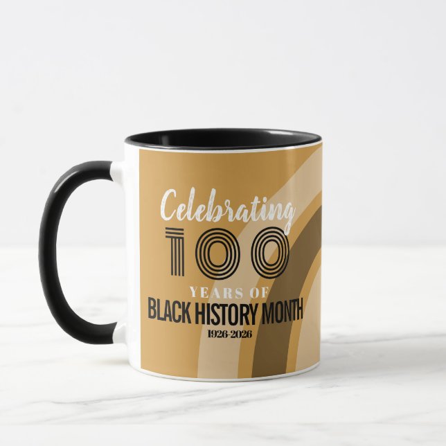 Mug Célébration des 100 ans du Mois de l'histoire des  (Gauche)