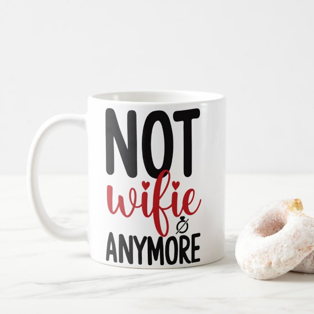 Mug Célébration drôle de divorce : Plus femme mariée ! (Avec donut)