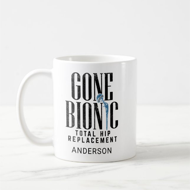 Mug Célébration du remplacement de la hanche bionique (Gauche)