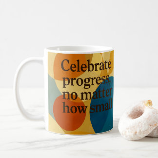 Mug Celebration motivational quote AI art 