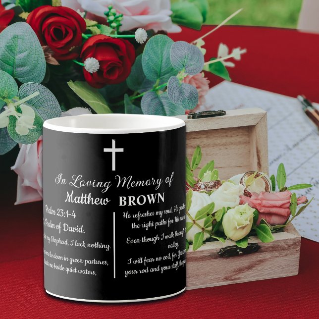 Mug Celebration Of Life Bible Verse Funeral Keepsake (Créateur téléchargé)
