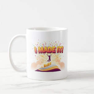 Mug Célébration vibrante du jalon "J'ai réussi !"