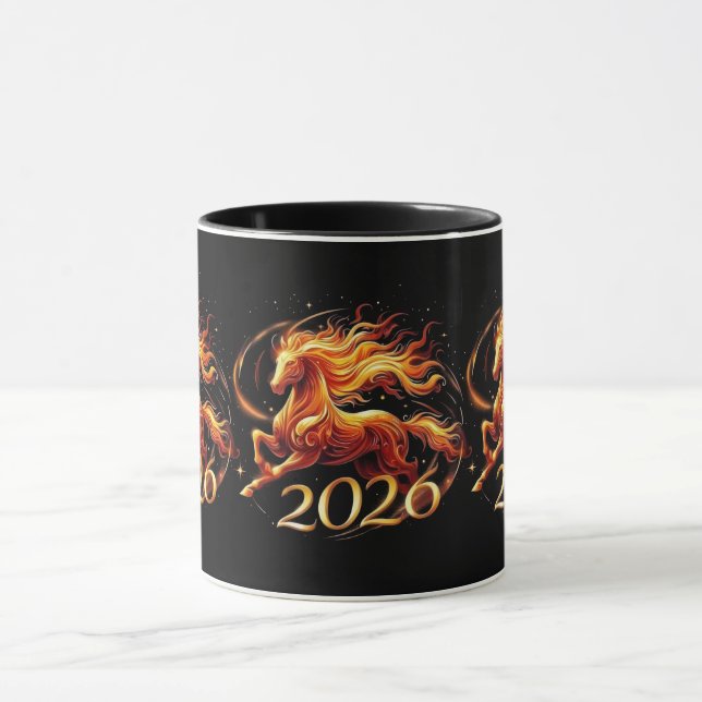 Mug Célébrations de l'année chinoise du cheval 2026 (Centre)