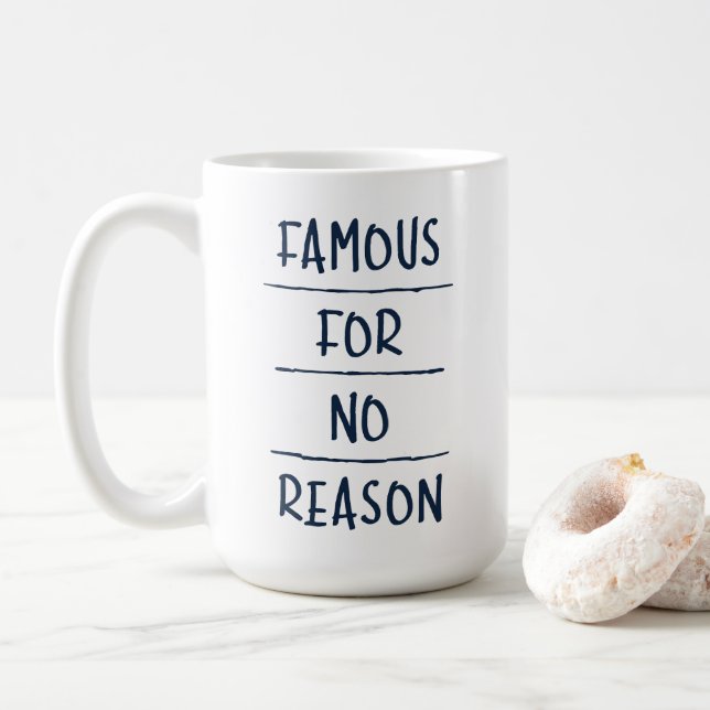 Mug Célèbre sans raison (Avec donut)