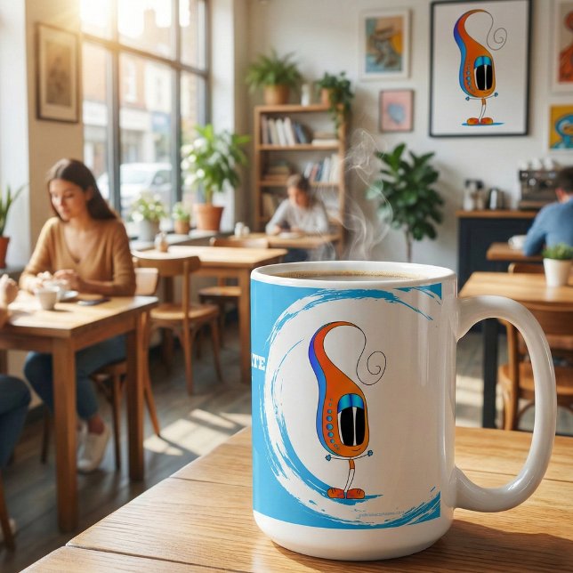 Mug Célébrez Chaque Jour Dessin Animé Coloré (Take a look at this awesome cartoon character mug! )