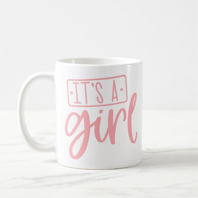 Mug Célébrez la nouvelle petite fille Baby shower cade (Gauche)