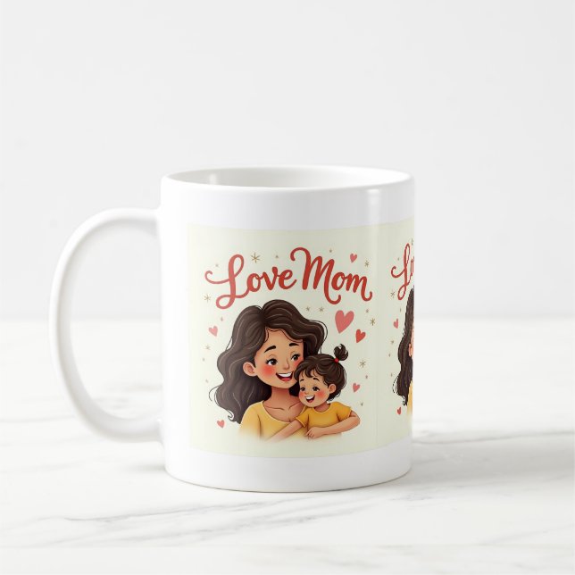 Mug Célébrez l'amour de maman avec une douceur (Gauche)