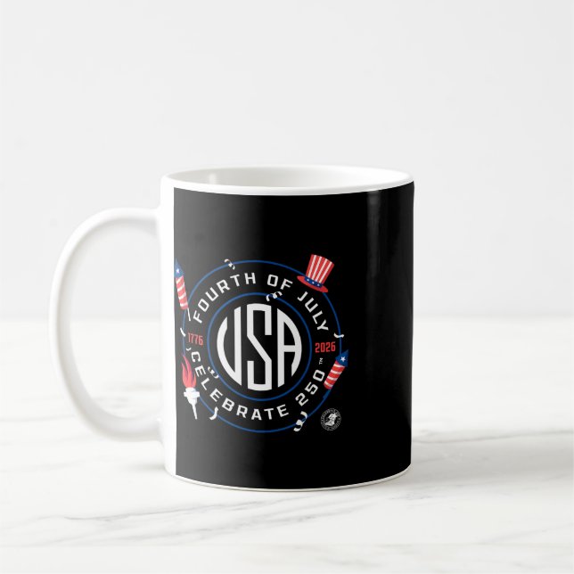 Mug Célébrez le 250-4 juillet  (Gauche)