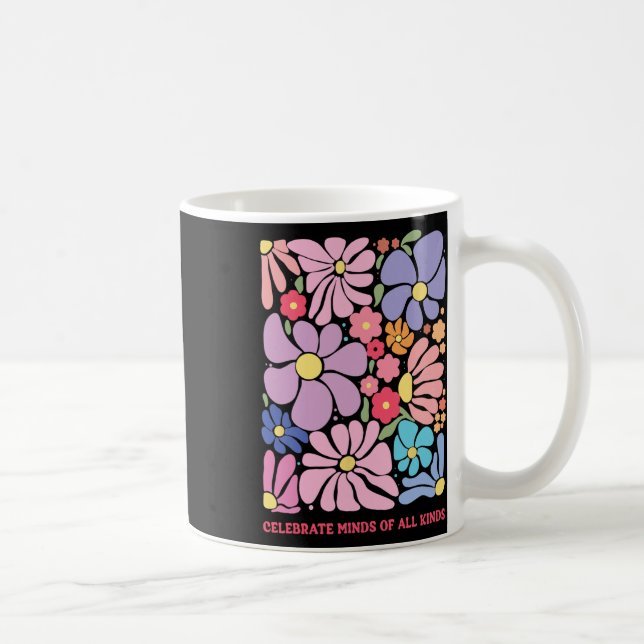 Mug Célébrez les esprits de toutes sortes Fleurs Neuro (Droite)