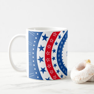 Mug Célébrez les étoiles rouge, blanc et bleu