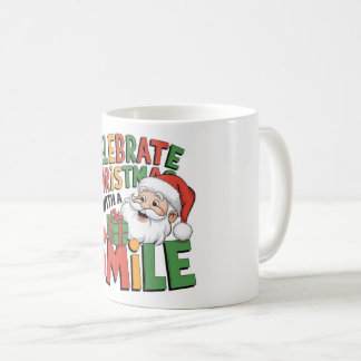 Mug Célébrez Noël avec le sourire du Père Noël