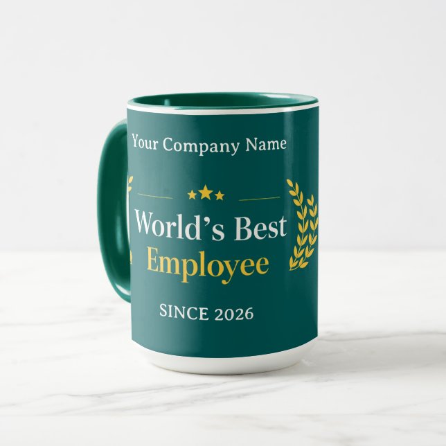 Mug Célébrez une contribution intemporelle avec une to (Devant gauche)