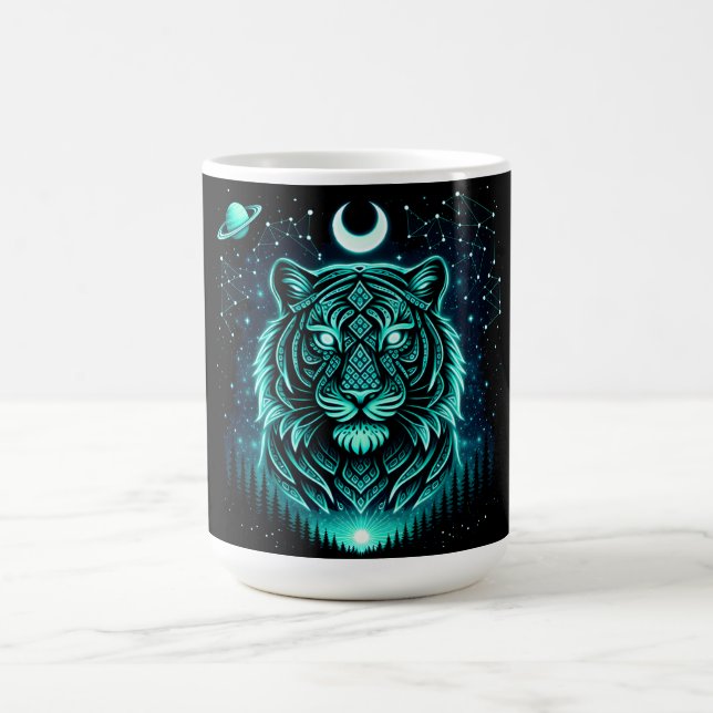 Mug Celestial Tiger – Cosmic Striker Wildlife Galaxy (Centre)