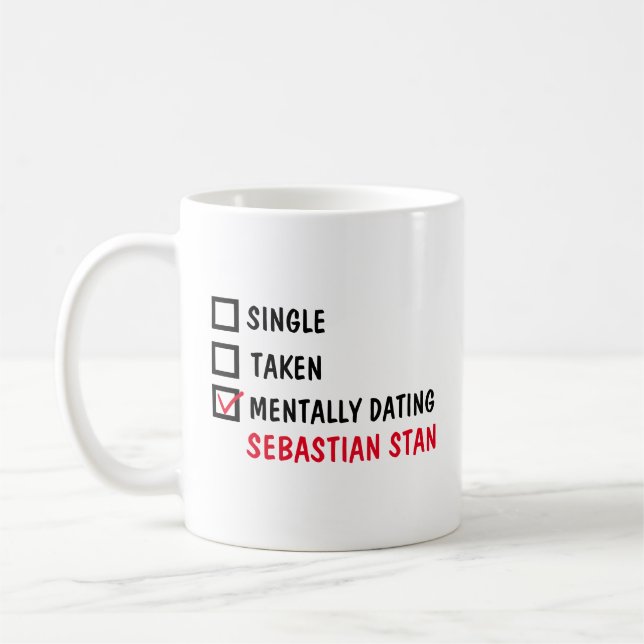 Mug Célibataire Pris Mentalement en rendez-vous avec S (Gauche)