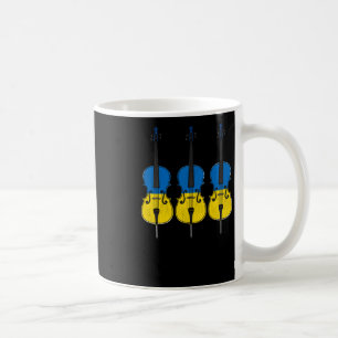 Mug Cello Drapeau Ukrainien Violoncelliste Cordes Musi
