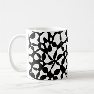 Mug Cells Abstraction Black White