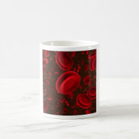 Cellules sanguines rouges microscopiques