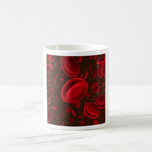 Mug Cellules sanguines rouges microscopiques