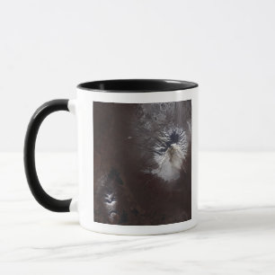 Mug Cendres de cendres sur le volcan Shiveluch en Russ