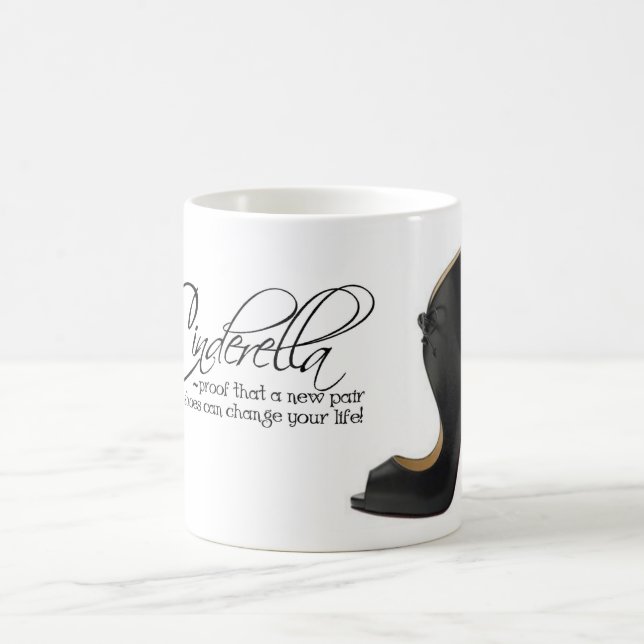 Mug Cendrillon de café Cendrillon Noir Chaussures Cita (Centre)