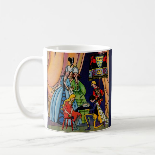 Mug Cendrillon, le prince et la glissière en verre (Gauche)