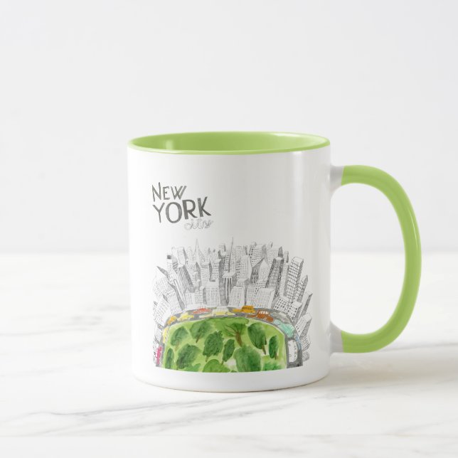 Mug Central Park et collage de New York City (Droite)