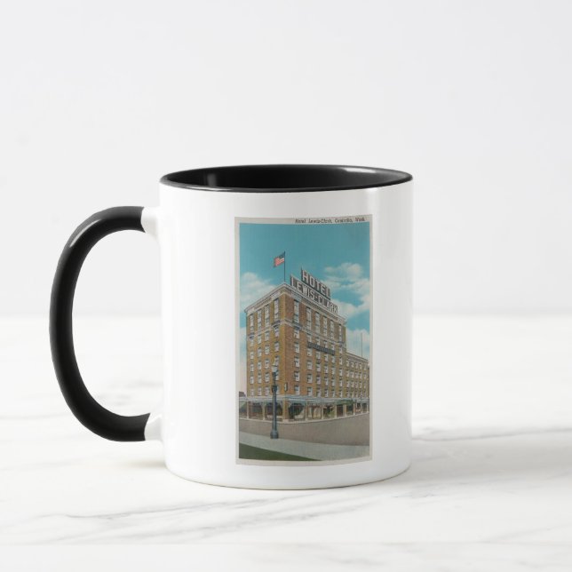 Mug Centralia, WA - Vue de l'hôtel Lewis-Clark (Gauche)