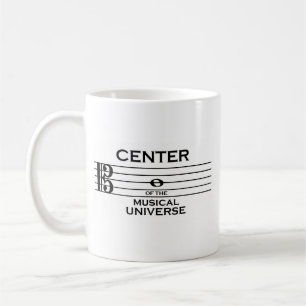 Mug Centre de la conception musicale de clef d'alto