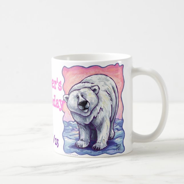 Mug Centre de la fête de l'ours polaire (Droite)