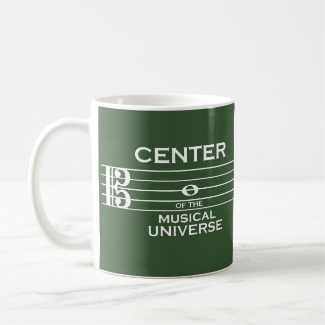Mug Centre de l'Univers Musical Alto Clef Green (Gauche)