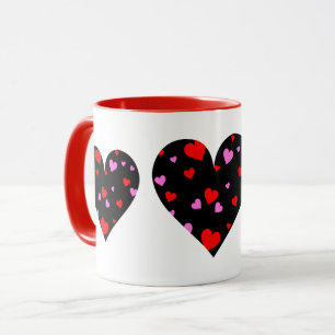 Mug Céramique café Mug-Valentine Coeurs