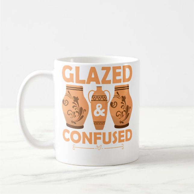 Mug Céramique d'artiste confuse émaillée (Gauche)