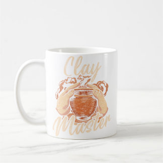 Mug Céramique Drôle Maître Poterie en Argile