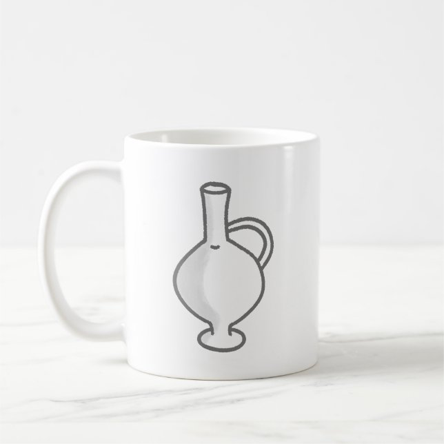 Mug Céramique grecque antique Amphore Poterie (Gauche)