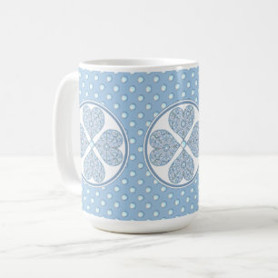 Mug Céramique Lace Bleu clair