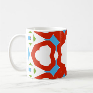 Mug céramique mexicaine ancienne talavera. Design grap