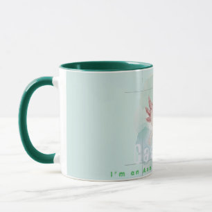 Mug Céramique personnalisée axolotl aquarelle élégante