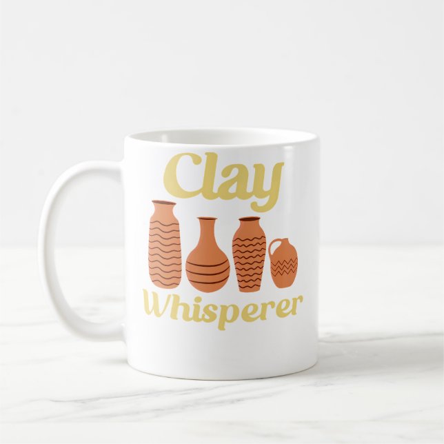 Mug Céramiste Chuchoteur Céramique Drôle Poterie (Gauche)