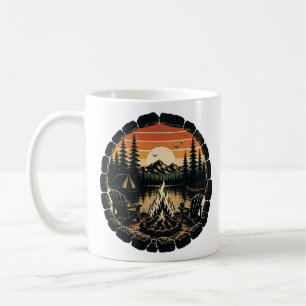 Mug Cercle de feu de camp vintage 