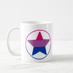 Mug Cercle étoile de la fierté bisexuelle