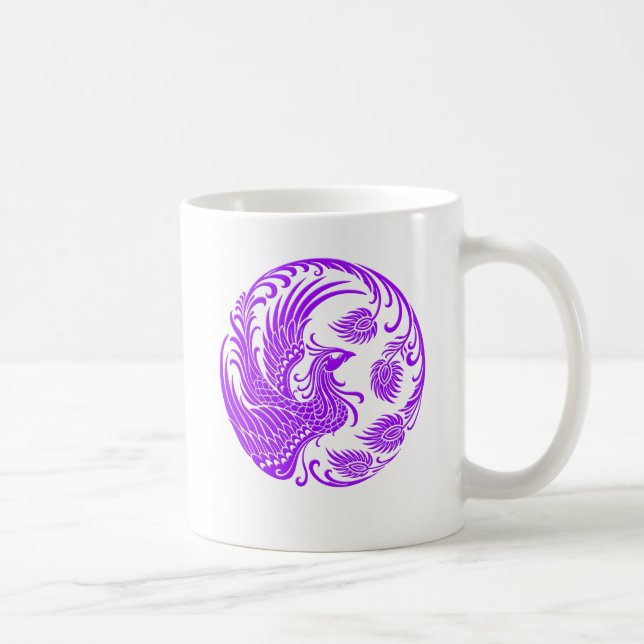 Mug Cercle pourpre traditionnel de Phoenix sur le (Droite)