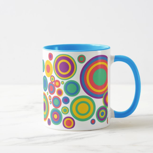Mug Cercles abstraits (Droite)