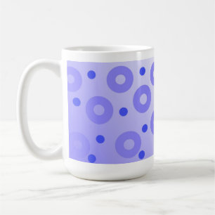 Mug Cercles bleus tendance et points bleus royaux