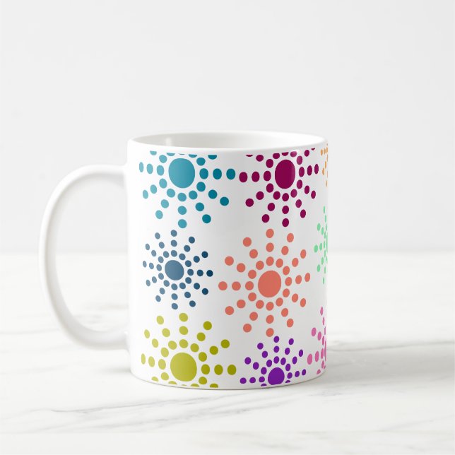 Mug Cercles colorés Motif (Gauche)