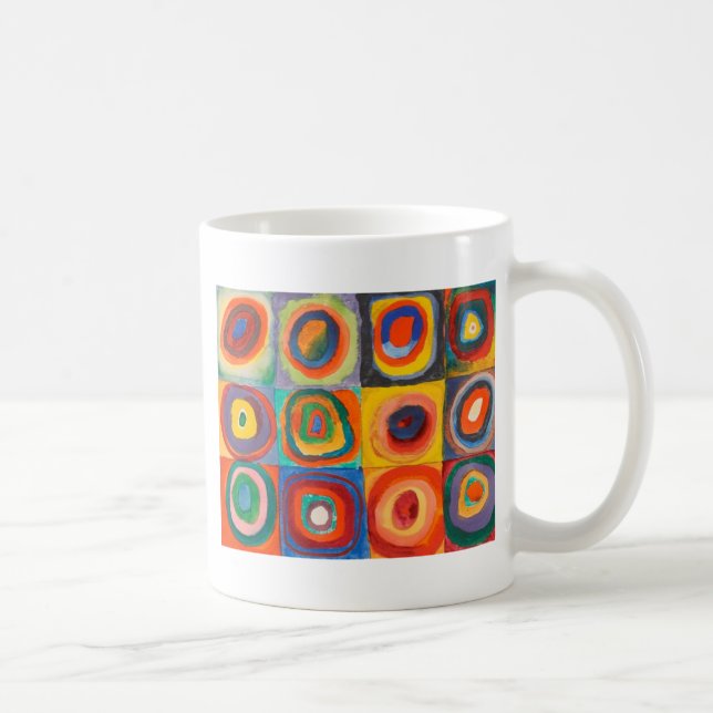 Mug Cercles concentrés Carré de Kandinsky (Droite)