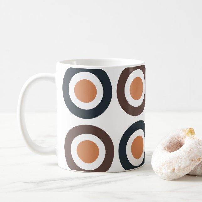 Mug Cercles concentrés colorés (Avec donut)