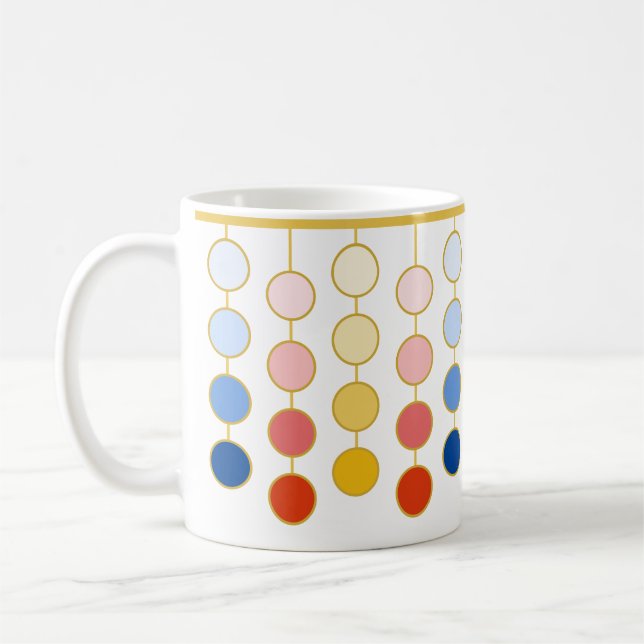 Mug Cercles de pendaison bleu rouge jaune (Gauche)