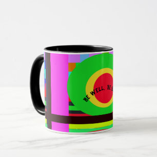 Mug Cercles de tendance de l'art contemporain
